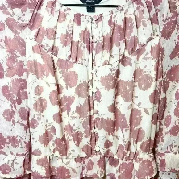 Simply Vera Vera Wang Ruffled Chiffon Drop-Waist Dress Size XS - Picture 5 of 14